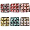 Feestdecoratie kerstballen winkelcentrum atmosfeer plafond raam hanger decoraties 6 cm 9 doos geschilderde pvc