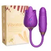 Giocattoli sessuali masager giocattolo Massaggiatore giocattolo Rosa Dildo Paletto Vibratore Capezzolo Ventosa Orale Leccata Lingua Adulto Femmina Stimolazione clitoride Potente LHHK