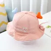 Berets Baby Hat Spring And Autumn Thin Section 3-24 Months Super Cute Adjustable Boy Girl Fisherman Sunscreen Cap Casquette