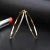 후프 귀걸이 창조적 인 다이아몬드 합금 귀걸이 기하학적 형상 여성 패션 과장 보석 축제 선물 238n