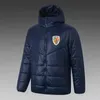 Romania Men's Down hoodie jacket winter leisure sport coat full zipper sports Outdoor Warm Sweatshirt LOGO Custom