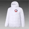 Lille OSC Men's Down hoodie jacket winter leisure sport coat full zipper sports Outdoor Warm Sweatshirt LOGO Custom