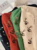 レディースニットQoerlin Cashmere Twe-Piece Cardigan Women futurt Winter Lengeve Lace-up Embroidered Seater Green Redアプリコットニットトップ
