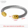 Pulsera Pulseras con dijes de lujo Brazalete de oro Diseñador de moda para hombre Multi ed Cable Brazalete de alambre para mujer Vintage Diseñador simple 290l