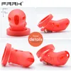 عناصر الجمال Frrk Purple Long Silicone Penis Rings Male Chasttiy Bett