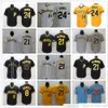 2021 Nieuws Baseball 21 Roberto Clemente Jerseys Stitched 8 Willie Stargell Retro Blue 20 Mike Schmidt Yellow 24 Barry Bonds Jersey ray Road White Home Black Alternate