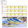 Bandes IP65 Étanche COB LED Bande Lumière Flexible FOB Lumières Bande RA90 Chaud/Froid Blanc Linéaire Dimmable DC12V 8mm Largeur