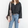 Borse da sera Borse stile Personalità della moda Panno con stampa leopardata Borsa di tela con una spalla per studenti casuali coreani