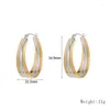 Hoop Earrings Vintage Gold Silver Color Round For Women Pendant Cartilage Drop Dangle Punk Jewelry Cool Girl Friendship