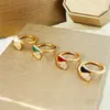 Designer Fan Ring Gonna piccola di alta qualità Coppia anelli Anelli con diamanti in acciaio inossidabile Accessori da viaggio giornalieri Regali di San Valentino