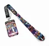 Japansk Anime Overlord Lanyard Nyckelring ID Kreditkortsskydd Pass Mobiltelefon Charm Halsband Badge Hållare Nyckelring Tillbehör