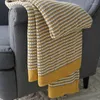 Coperte Coperta per divano in soffice plaid lavorato a maglia Soggiorno Copriletto caldo e ponderato Comodo copriletto morbido Decorazione per la casa