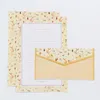 Emballage cadeau belle enveloppe florale lettre papier ensemble dessin animé saint valentin amour invitation enveloppes A5 écriture