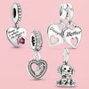 925 Silver Fit Pandora Charm Bracelet Bead Series Family Heartbeats Love Forever Charmes Ciondoli Diy Beads Fine Jewelry