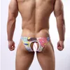 Unterhosen Mann Rückenfreie Unterwäsche Low Rise Briefs Sexy Print Baumwollhöschen Bunte Unterhose Kurz Weich Atmungsaktiv