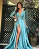 Casual Kleider Elegante Dubai Luxus Party Maxi Für Frauen 2022 Spitze Gestickte Schlitz Langes Kleid Plus Größe Marokkanische Türkei Abendkleider