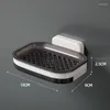 Soap Dishes Single/Double Layer Box Drain Sponge Holder Storage Rack For Bathroom Accessories Toiletries Organizer