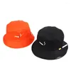 Berets Letter Printed Cigarette Embroidery Bucket Hat Men Women Hip Hop Fishing Cap Adult Panama Bob Summer Lovers Flat Cotton