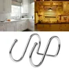 Hooks Stainless Steel Round S Shaped Dual Hanger Hook Kitchen Cabinet Clothes Storage