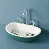 Soap Dishes Wall Mounted Dish On The For Bathroom Punch-free Container Plastic Supplies Idea Household