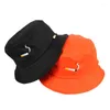 Berets Letter Printed Cigarette Embroidery Bucket Hat Men Women Hip Hop Fishing Cap Adult Panama Bob Summer Lovers Flat Cotton