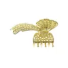 Luxus Mädchen Haarspangen Haarnadeln Metall Schmetterling Strass Kleine Krabbe Für Frauen 4,5 cm
