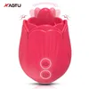 Sex Toys Masager Toy Toy Massager kraftfull rose vibrator leksaker kvinnlig klitoris stimulator tunga oral slickande onani bra bröstvårtor för jbp2 ggo1