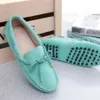 Multicolour Womens Cow Soede Shoes Loafer حجم كبير أحذية رسمية الدانتيل حتى أحذية السفر غير الرسمية شقق التنفس للنساء Zy296L