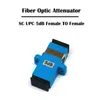 Fiber Optic Equipment 5 Pieces SC Fixed Flange Attenuator 3dB 5dB 10dB 15dB SM Single Mode Simplex Female To FTTH Networking Ethernet