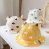 Berets Summer Sun Hats Childres Breathable Mesh Boys Girls Bucket Hat Infant Toddler Beach Sunshade Cute Cap