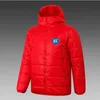 Karlsruher SC SC Męska kurtka z kapturem Winter Leisure Sport Płaszcz Full Zipper Sport Sport Outdoor ciepłe logo bluzy