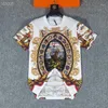 Men's T-Shirts Fashion Zc9854 Men's Tops & Tees 2022 Runway Luxury European Design Print Party Style Clothing