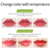 Lipstick stemming veranderende lippenbalsem natuurlijke aloë vera lip stick langdurige hydraterende make -up cosmetica voor vrouwen