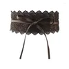Belts Flexible Wide Lace Waistband Decorative Comfortable Waist Belt For Sweater Dress