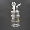 Accessori per fumatori Narghilè 14mm Barile di olio in vetro affilato dab Rig bong Pipa manuale concentrata con braciere o cupola e chiodo