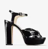 Yaz markaları lüks heloise sandaletler ayakkabı kadın platformu topuklu lady gladiator sandalias parti düğün gelin eu35-43 kutu