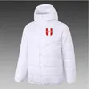 Peru Men's Down Hoodie Jacket Winter Leisure Sport Coat Full Zipper Sports Outdoor Warm Sweatshirt Logo Custom