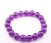 Fios de moda Stone natural rosa roxo púrpura Buda Head Bracelets qg3