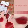 Lip Gloss 6pcs/set Non-fading Lipstick Matte Moisturizing Mud Waterproof Sweatproof Portable Make-up For Women Cosmetics