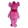 공장 판매 핫 핑크 코끼리 캐릭터 마스코트 의상 복장 성인용 크기 만화 동물 마스코트 카니발 축제 상업