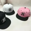 Ball Caps Running Bar Men's Embroidery R Letter Hat And Women's Hip Hop Fashion Baseball Cap Flat Edge