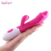 Sexspielzeug Spielzeugmassagegerät G-Punkt-Dildo Kaninchenvibrator Doppelvibrationen Wasserdichte weibliche Vagina Klitoris für Frauen Erwachsene s KXTC 3365