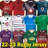 22-23 Fiji Rugby Jerseys Maori Samoa 2022 2023 Home Away Training Munster City USA Tonga Wales Rugby Wear Shirt Big Size 4xl 5xl
