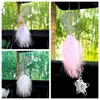 Interior Decorations Car Accessories Starry Sky Moon Dream Mirror Rear-view Hanging Pendant Decoration For Feminine Parts