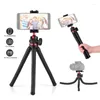 Tripodlar Telefon Pografisi için Esnek Ahtapot Tripod 360 Derece Döner 1/4 Vida Entegre Kelepçe Soğuk Ayakkabı Montaj Kabarcık Seviyesi