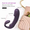 Articoli di bellezza Strapon Dildo Vibratore per donna Doppia penetrazione Rotazione lesbica senza spalline Coppia di giocattoli sexy