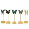 Jewelry Pouches Creative Butterfly-Shaped Metal Display Organizer Stand Hanger Earring Microfiber Ear Clip Holder