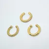 Gestüt Ohrringe Mode Kubikzirkon kleiner Ohrmanschette Set -Karren Ringe für Frauen ohne durchdringende Knorpel gefälschter Knorpelschmuck