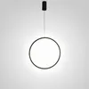 Lampade a sospensione Ring Lighting Moderna lampada a sospensione a LED Home For Living Room Lights Lampada minimalista per interni