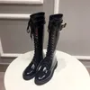 2022 new arrival knee boots the fabric is soft and black is bright and clean wear them to lengthen your legs